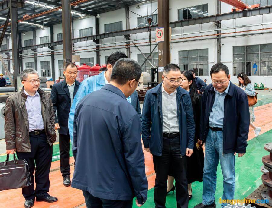 馬鞍山市市場監(jiān)督管理局局長陳國雙一行來到三聯(lián)泵業(yè)走訪調(diào)研